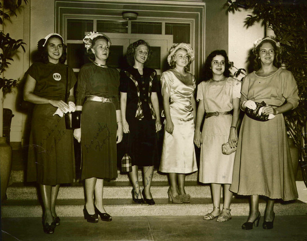 Students modeling at the Home Economics Annual Fashion Show
